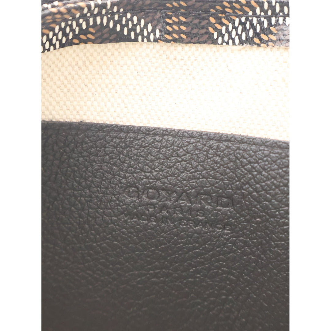 Goyard Plumet Poche Portefeuille Goyardine Noir – vue 5 – GABY PARIS