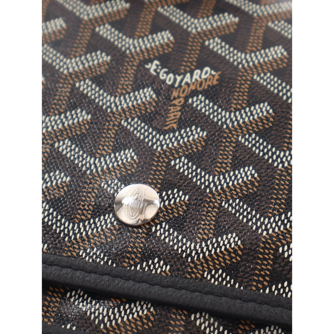 Goyard Plumet Poche Portefeuille Goyardine Noir – vue 8 – GABY PARIS