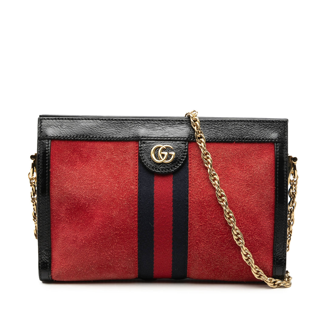 Gucci Small Daim Web Ophidia Chain Sac porté croisé
