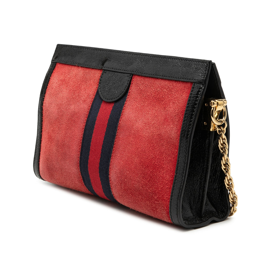 Gucci Small Daim Web Ophidia Chain Sac porté croisé