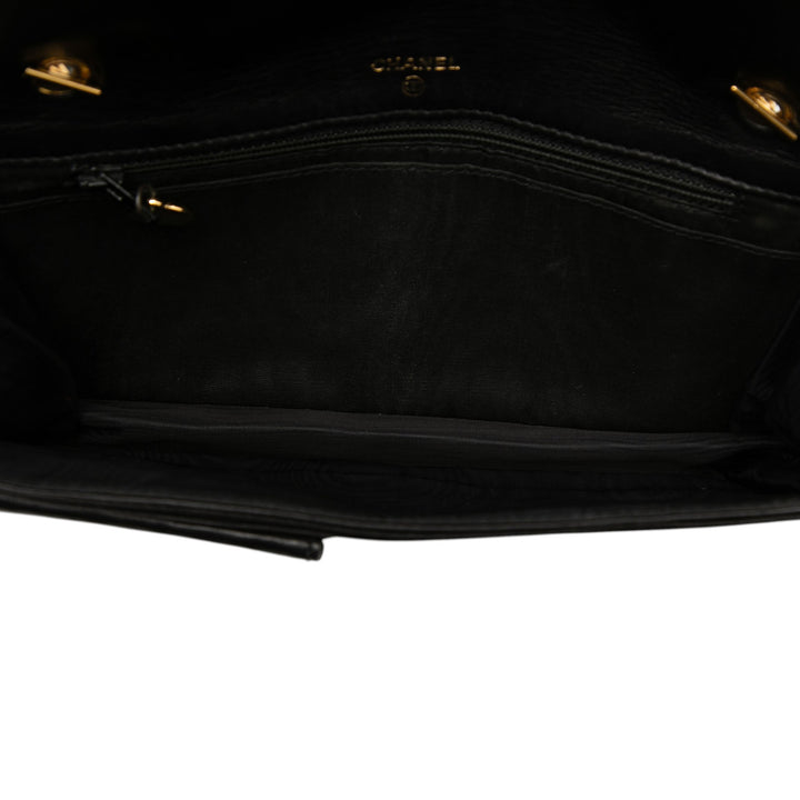 CC Wallet on Chain Cuir caviar Noir