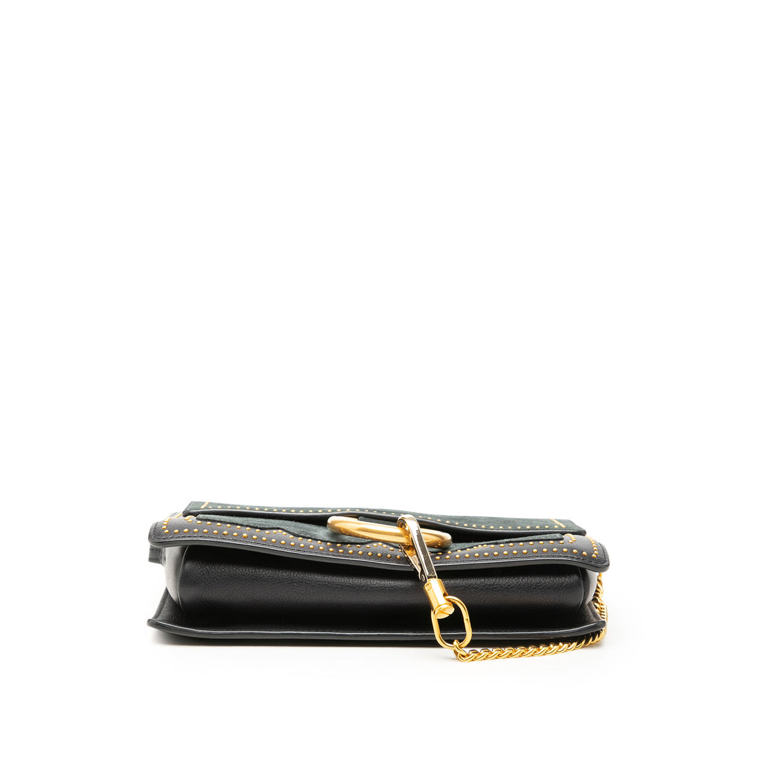 Chloé Small clouté Daim et Cuir de veau Faye Sac porté croisé