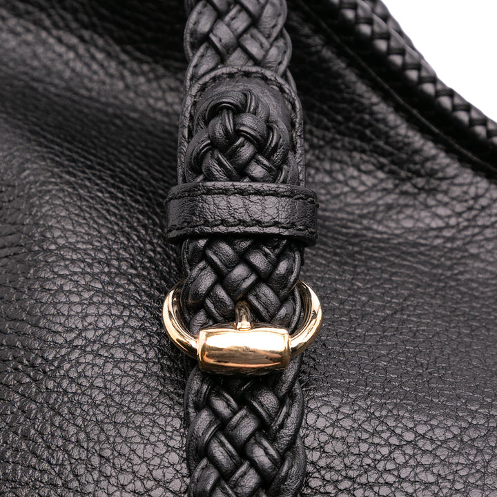 Gucci Medium Cuir Marrakech Sac bandoulière Noir