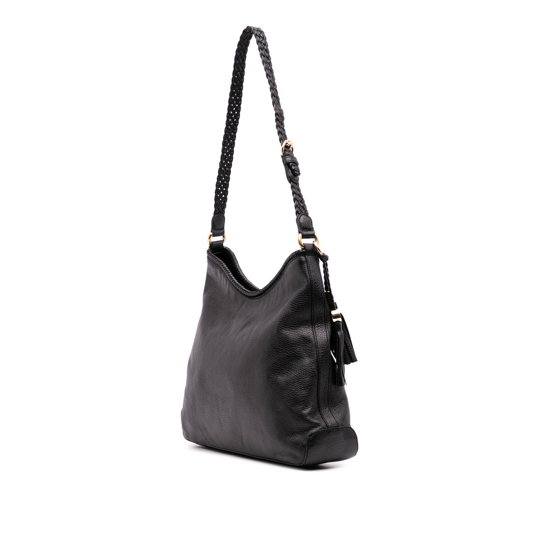 Gucci Medium Cuir Marrakech Sac bandoulière Noir