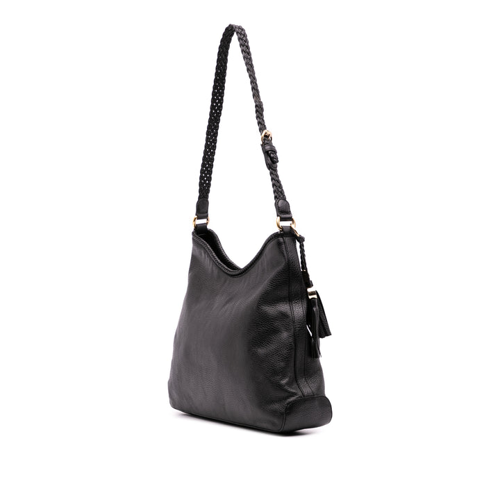 Gucci Medium Cuir Marrakech Sac bandoulière Noir