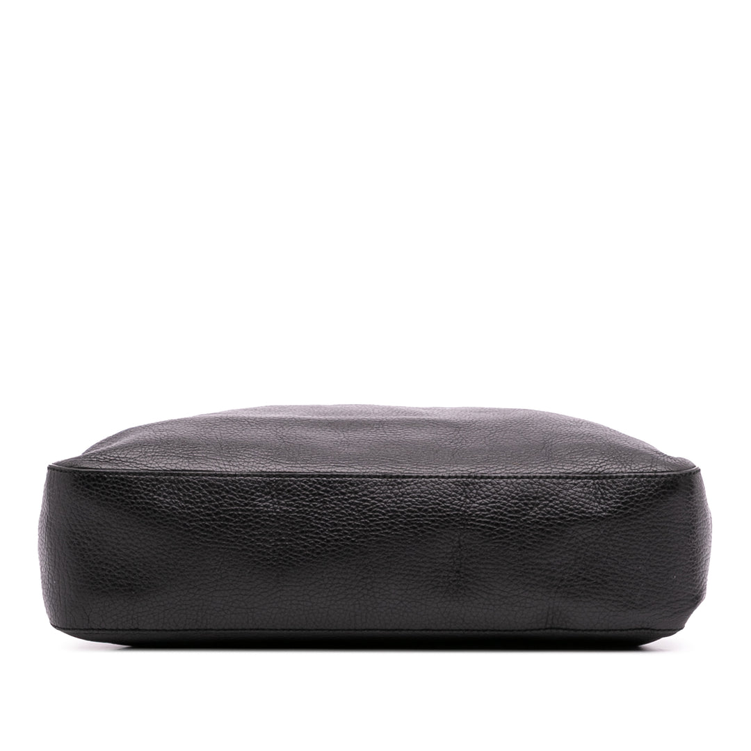 Gucci Medium Cuir Marrakech Sac bandoulière Noir