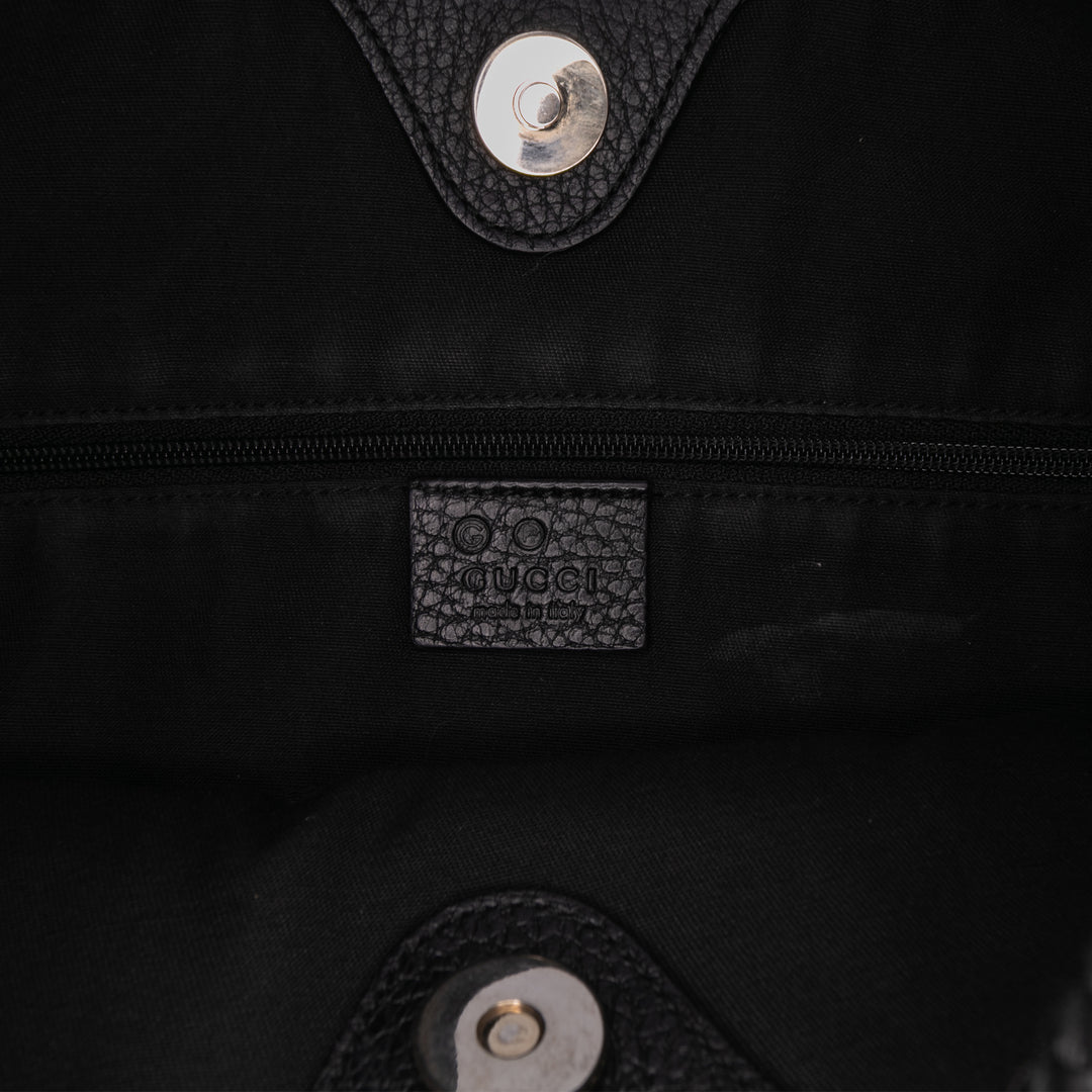 Gucci Medium Cuir Marrakech Sac bandoulière Noir