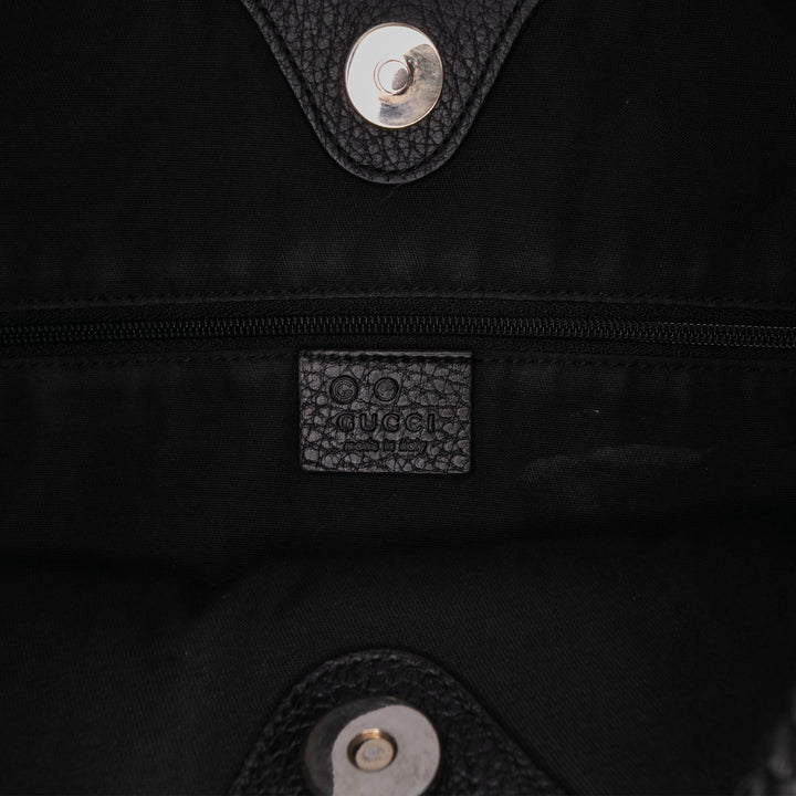 Gucci Medium Cuir Marrakech Sac bandoulière Noir