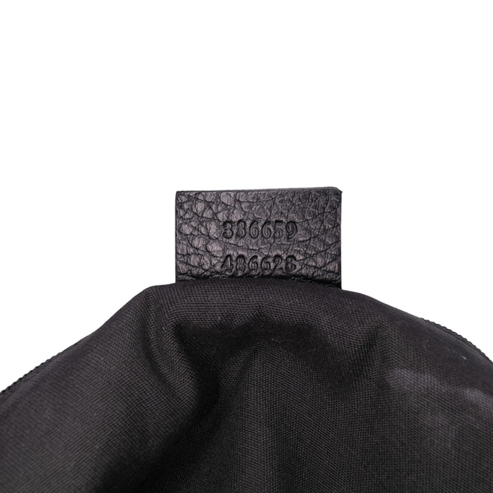 Gucci Medium Cuir Marrakech Sac bandoulière Noir