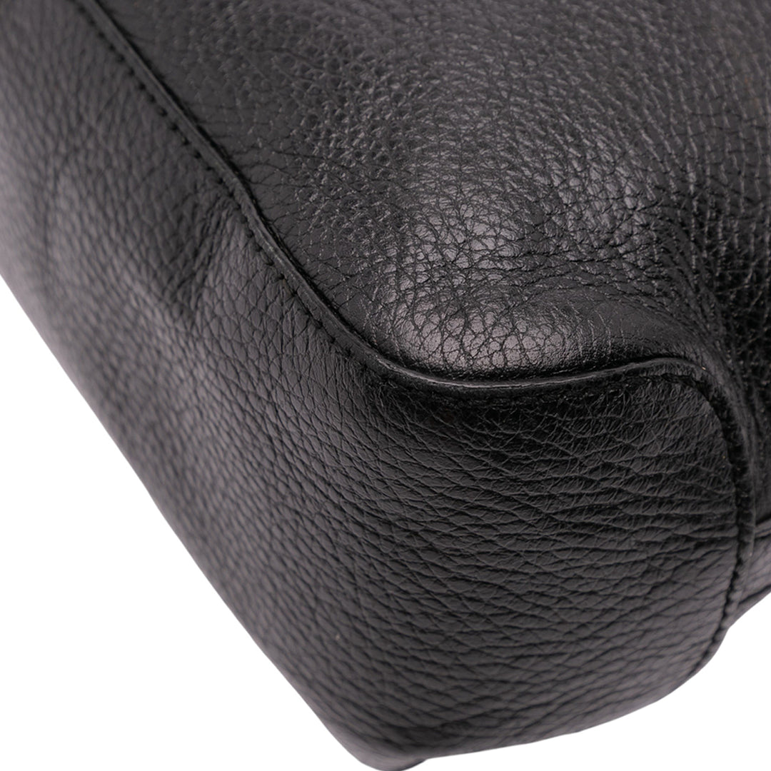 Gucci Medium Cuir Marrakech Sac bandoulière Noir