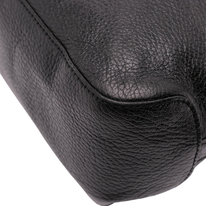 Gucci Medium Cuir Marrakech Sac bandoulière Noir