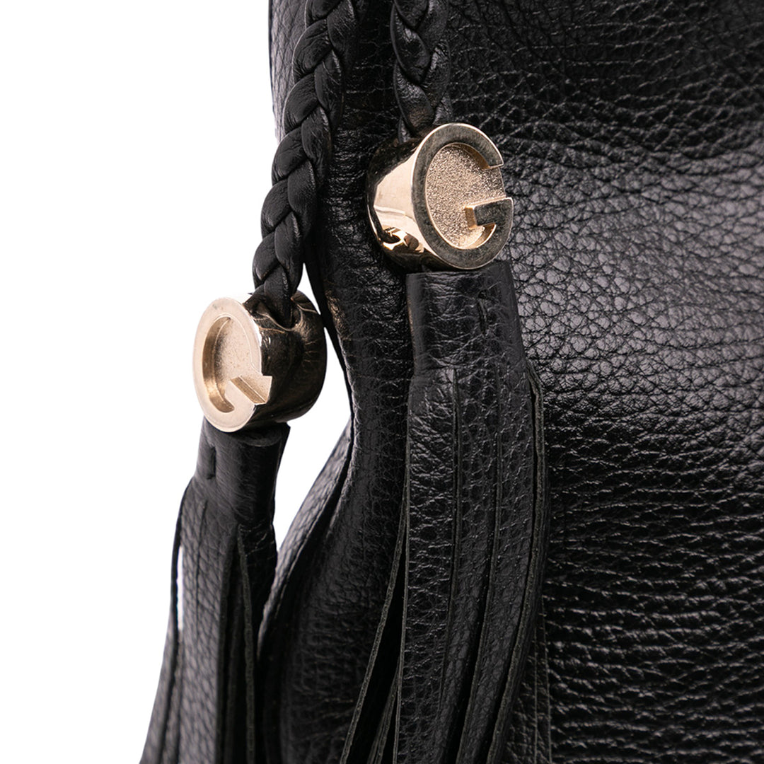 Gucci Medium Cuir Marrakech Sac bandoulière Noir