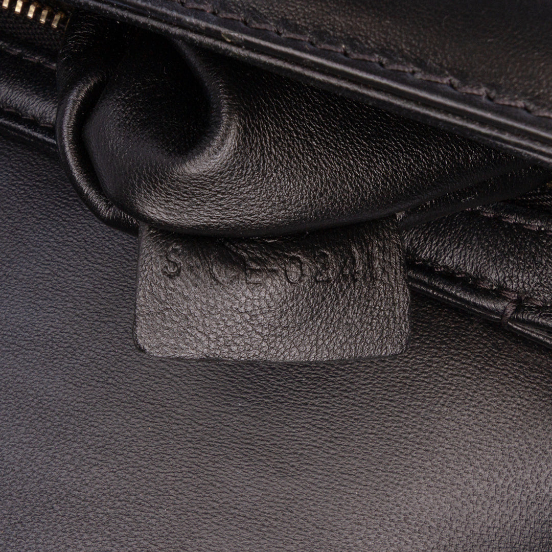 Celine Teen Embroidered Toile and Cuir de veau Triomphe Sac porté croisé Marron – GABY PARIS Authentique