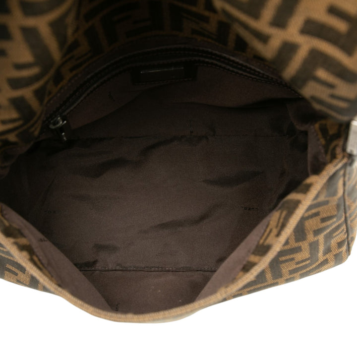 Fendi Sac porté épaule Zucca Mamma Forever Marron – vue 4 – GABY PARIS