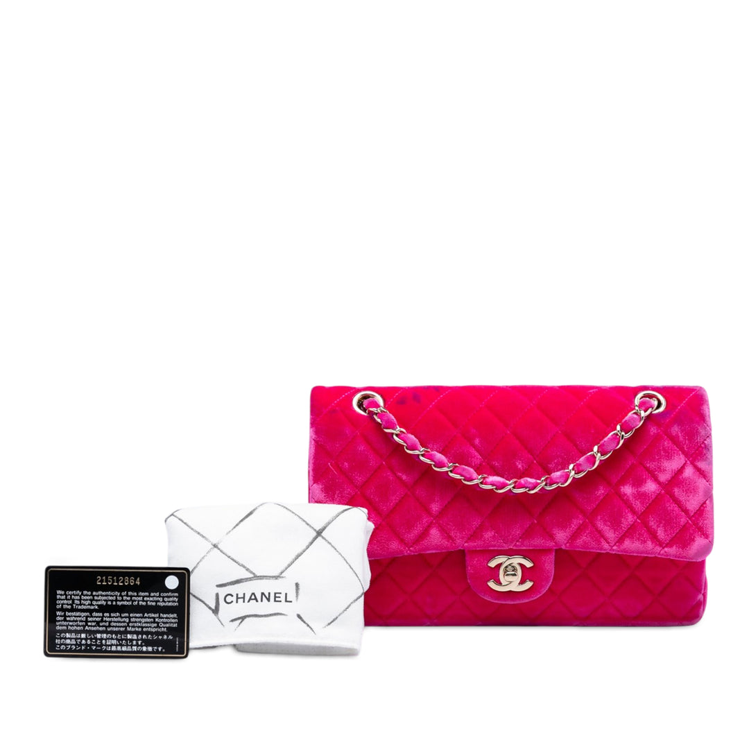 Chanel Medium Classic Velours Double rabat