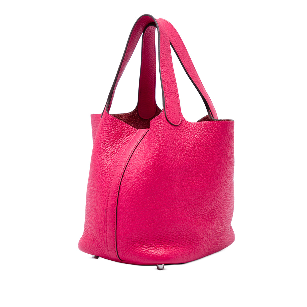 Hermès Sac à main Picotin Lock 18 Clémence Rose – vue 2 – GABY PARIS
