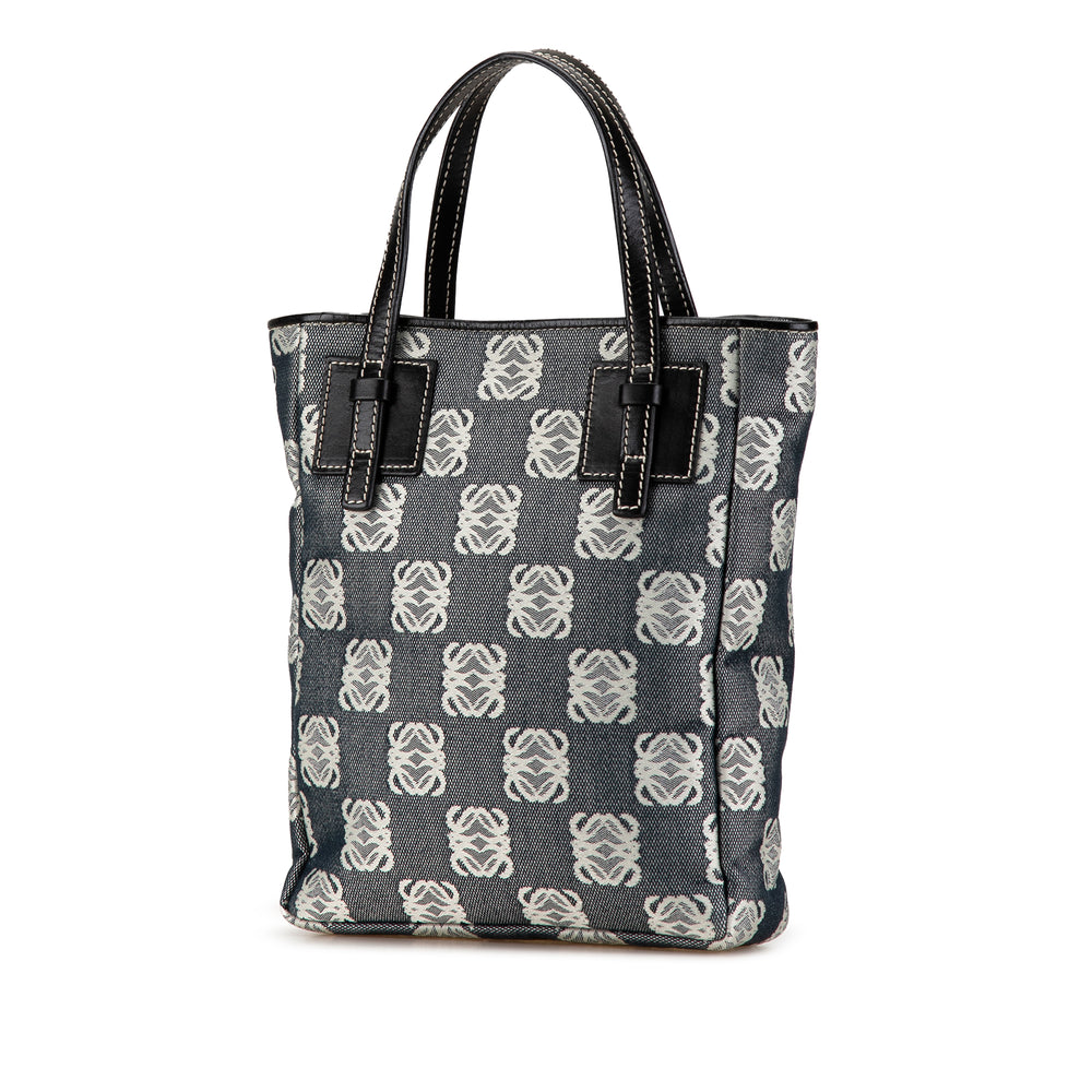 Anagram Canvas Handbag Gray - Gaby Paris