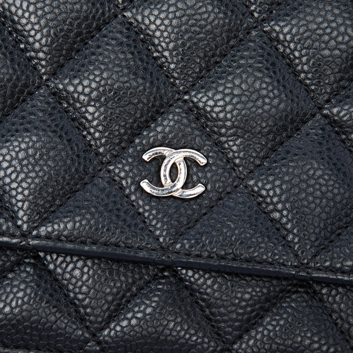 Chanel CC Matelassé Caviar Wallet on Chain