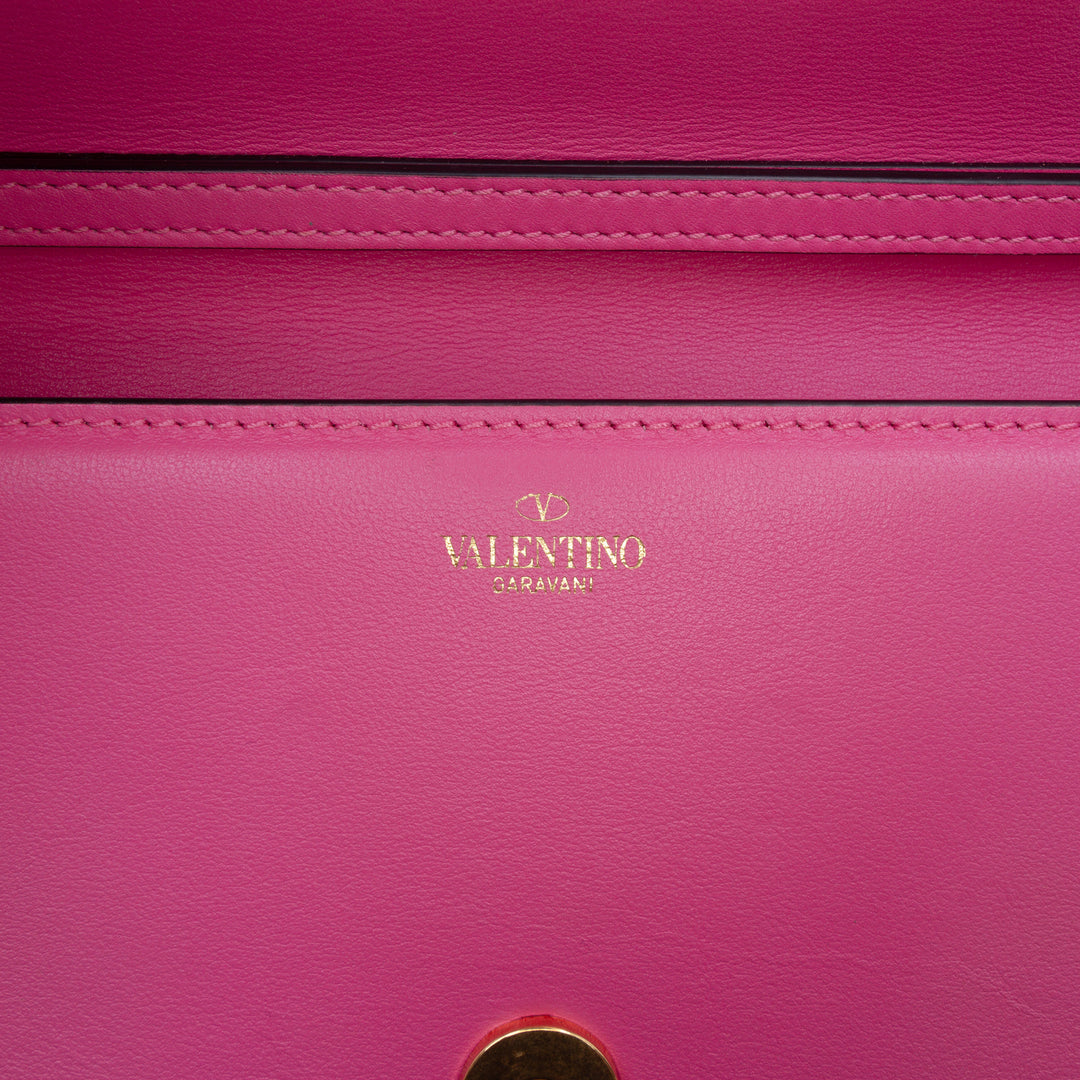 VLogo Loco Sac Moyen Cuir de veau Rose
