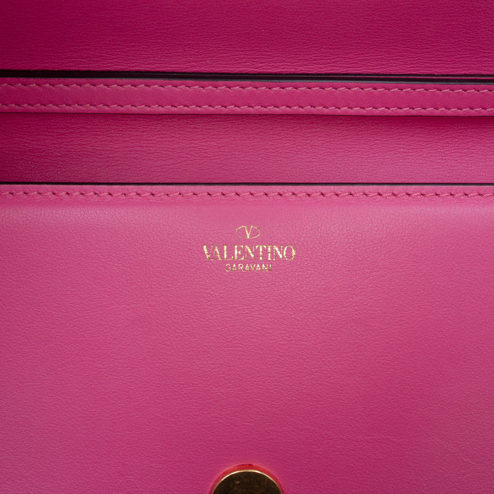 VLogo Loco Sac Moyen Cuir de veau Rose