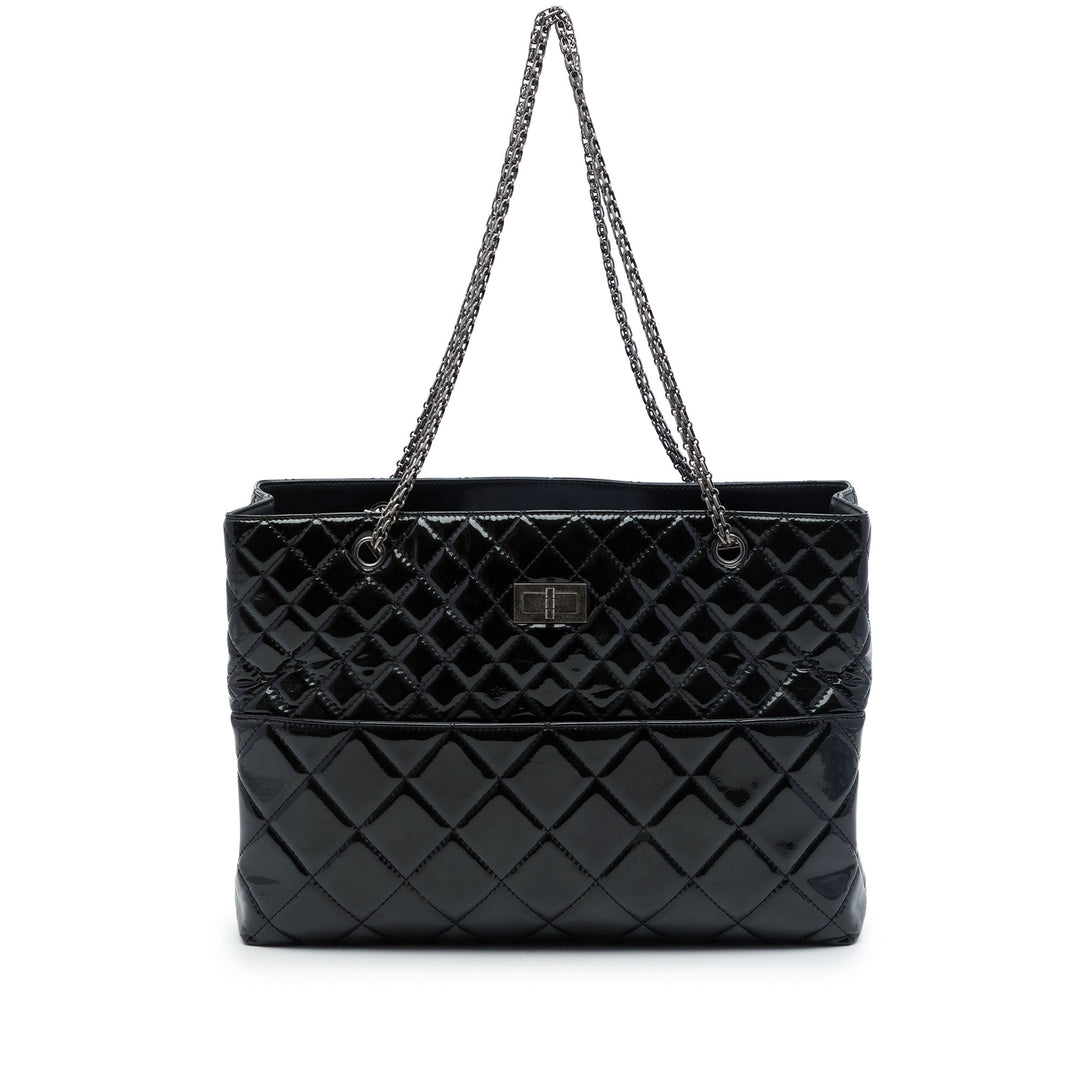 Chanel Matelassé Reissue 2.55 Cabas Noir – vue principale – GABY PARIS