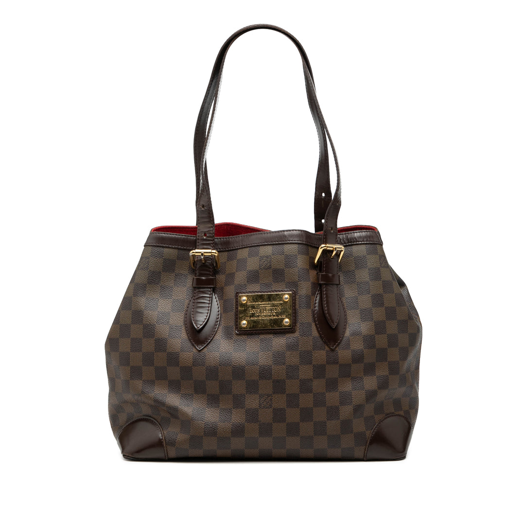 Louis Vuitton Hampstead MM Damier Ébène Marron – vue principale – GABY PARIS