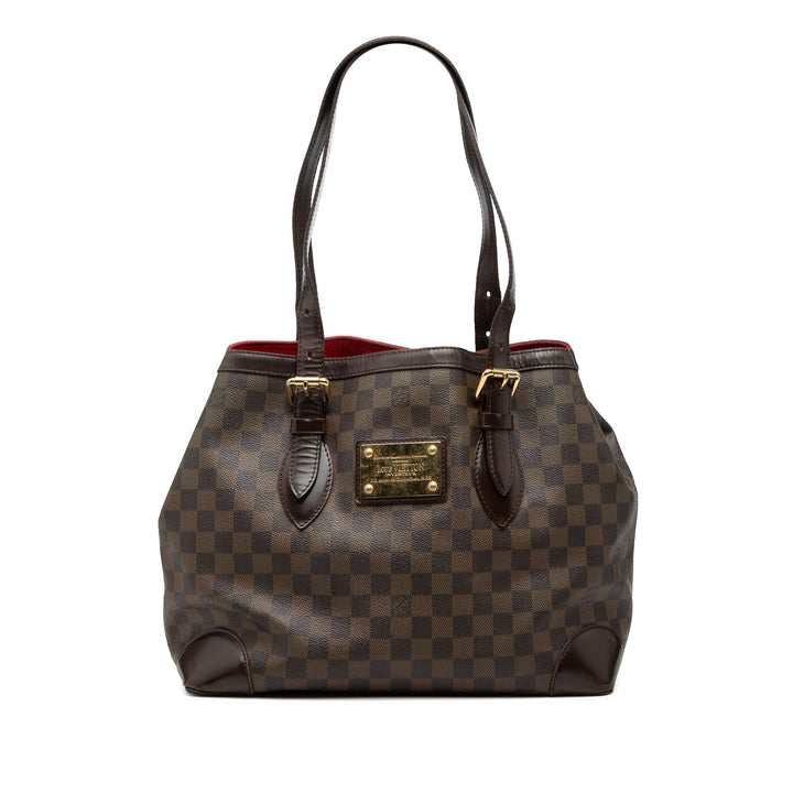 Louis Vuitton Hampstead MM Damier Ébène Marron – vue principale – GABY PARIS