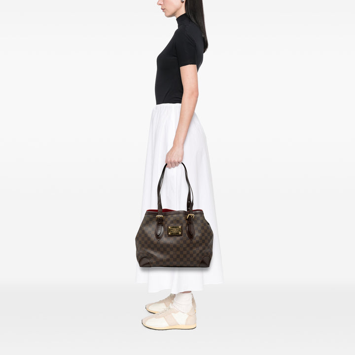 Louis Vuitton Hampstead MM Damier Ébène Marron – vue 7 – GABY PARIS