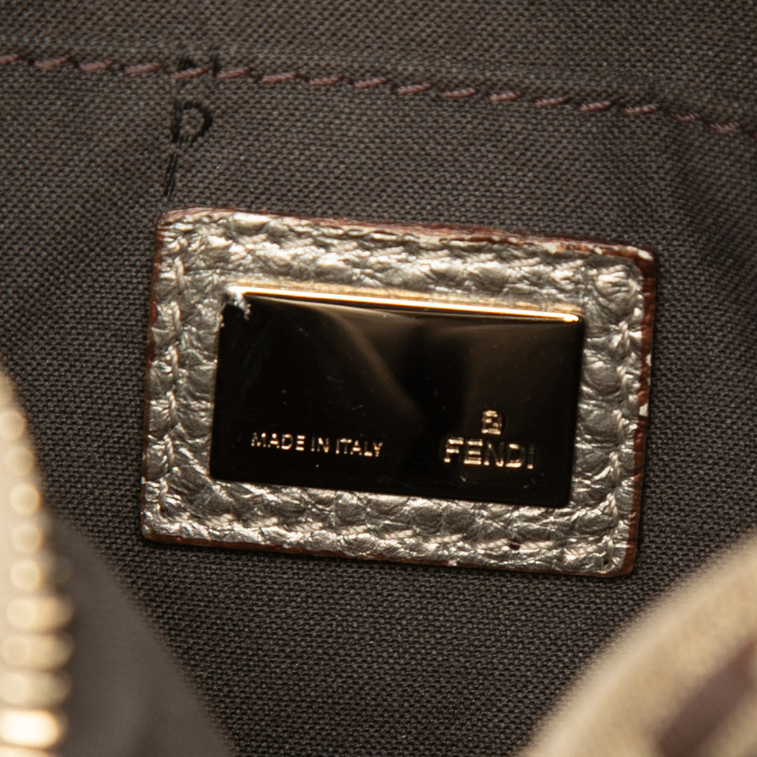 Fendi Mini Zucchino Toile Forever clouté Bauletto Boston Sac