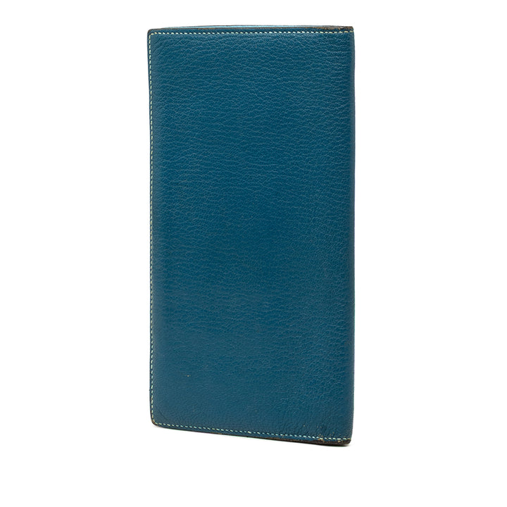 Hermès Chevre Mysore Evelyne Portefeuille long Cuir