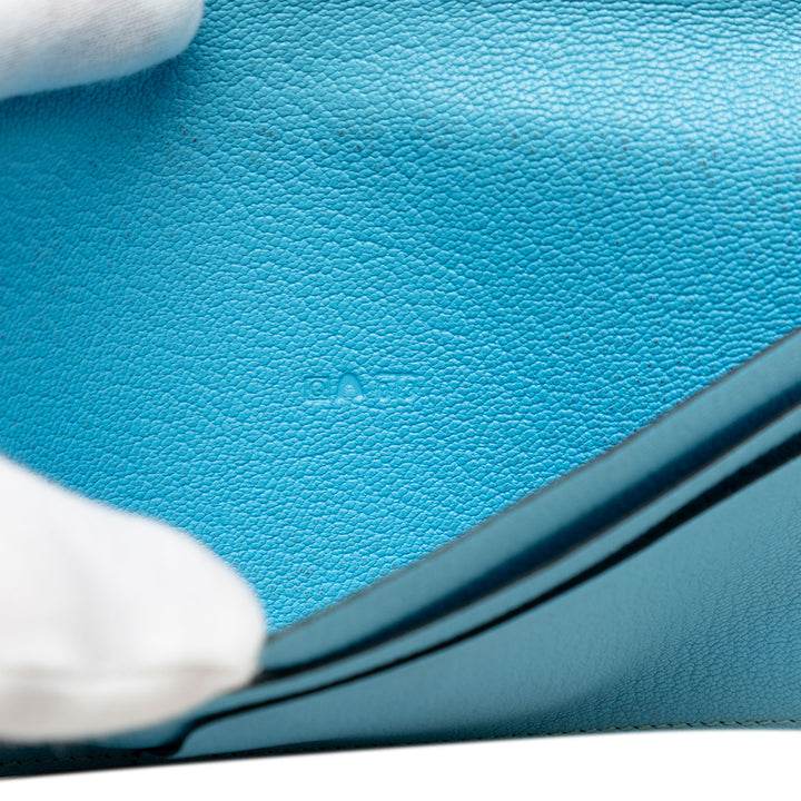 Hermès Chevre Mysore Evelyne Portefeuille long Cuir