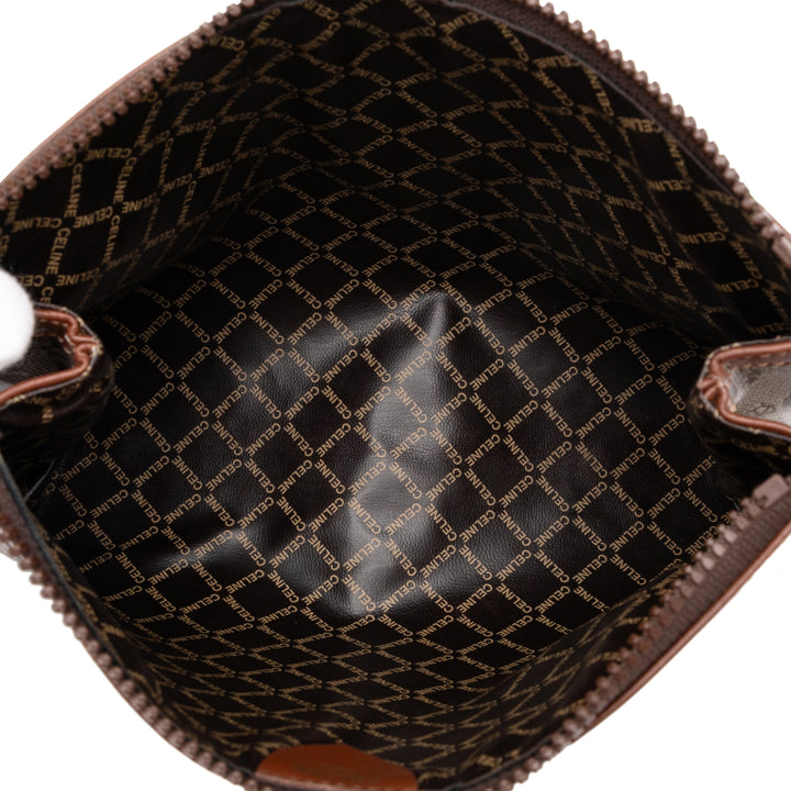 Celine C Carriage Coated Toile Pochette Marron – GABY PARIS Authentique