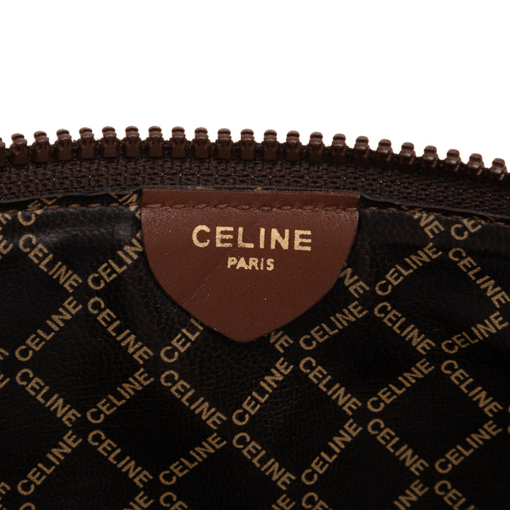 Celine C Carriage Coated Toile Pochette Marron – GABY PARIS Authentique