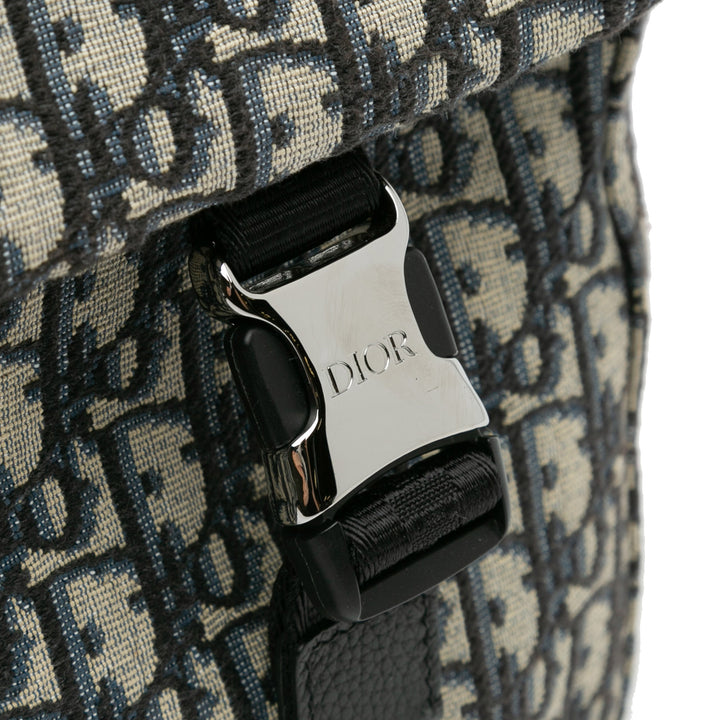 Dior Oblique Explorer Crossbody Blue - GABY PARIS