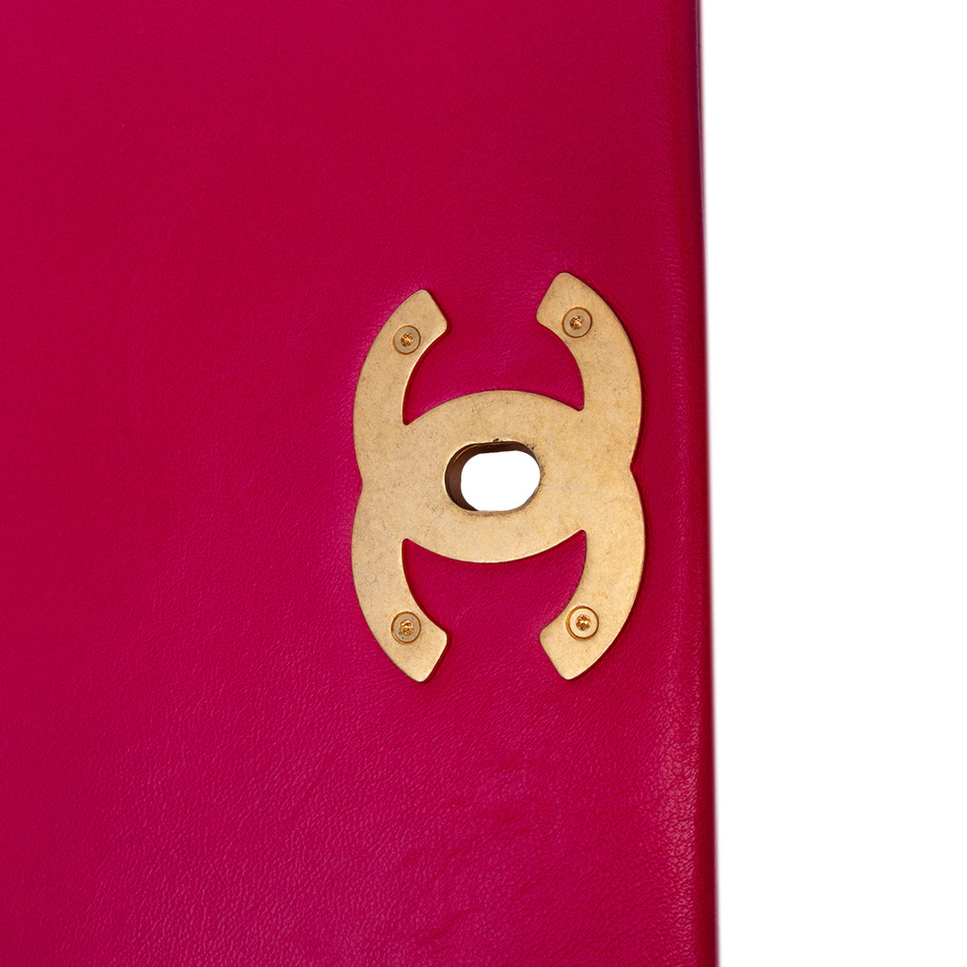 Chanel Small Quilted Cuir d’agneau On And On Chain Flap Rose