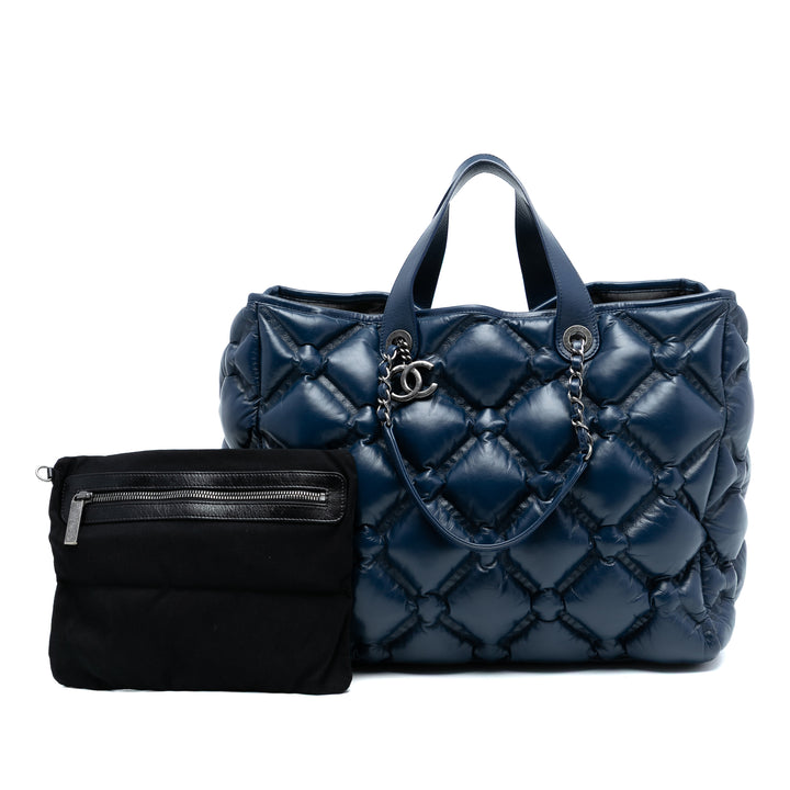 Chanel Large Matelassé Cuir Chesterfield Shopping Cabas