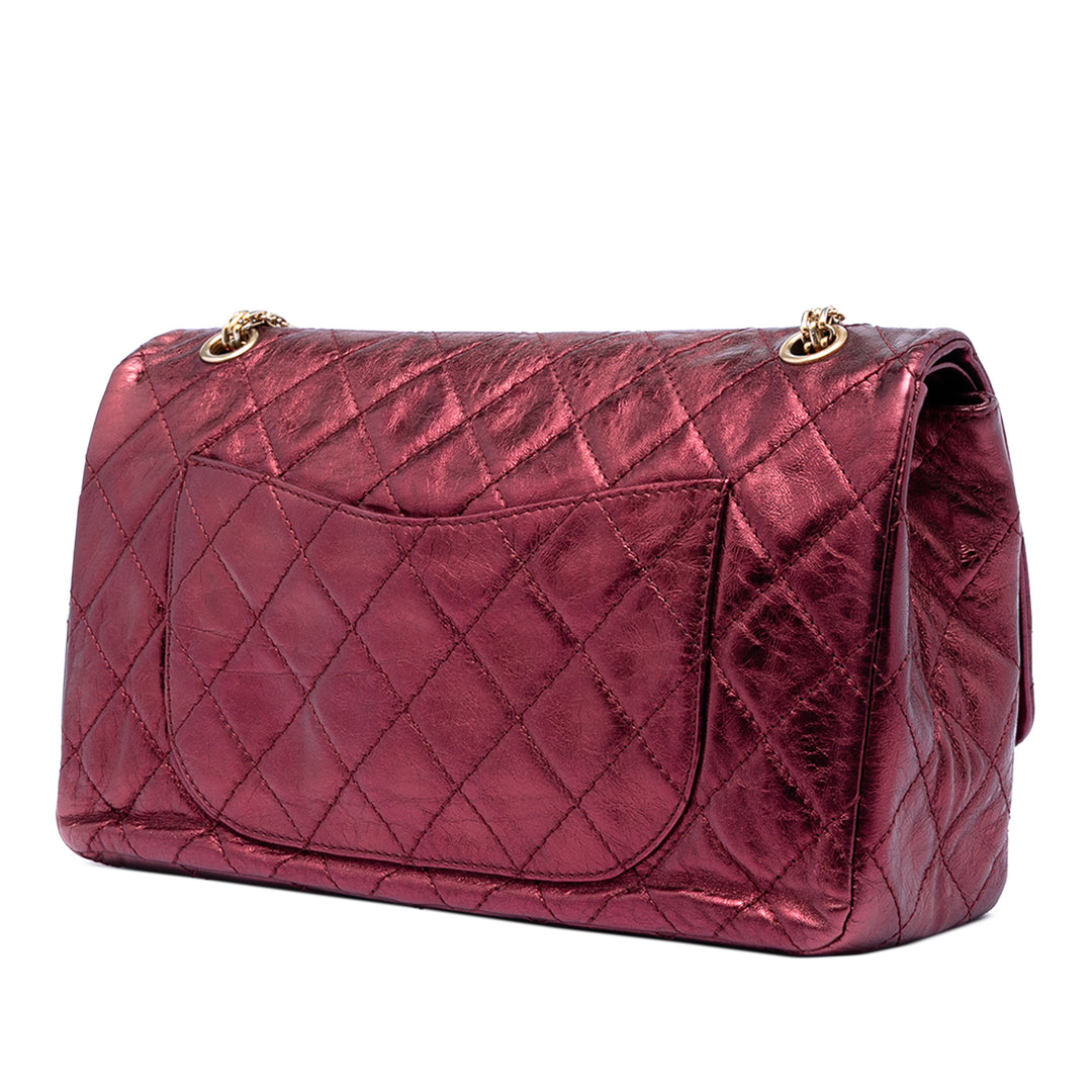 Chanel Matelassé Metallic Cuir d’agneau Reissue 2.55 Double rabat 227