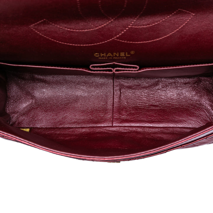 Chanel Matelassé Metallic Cuir d’agneau Reissue 2.55 Double rabat 227