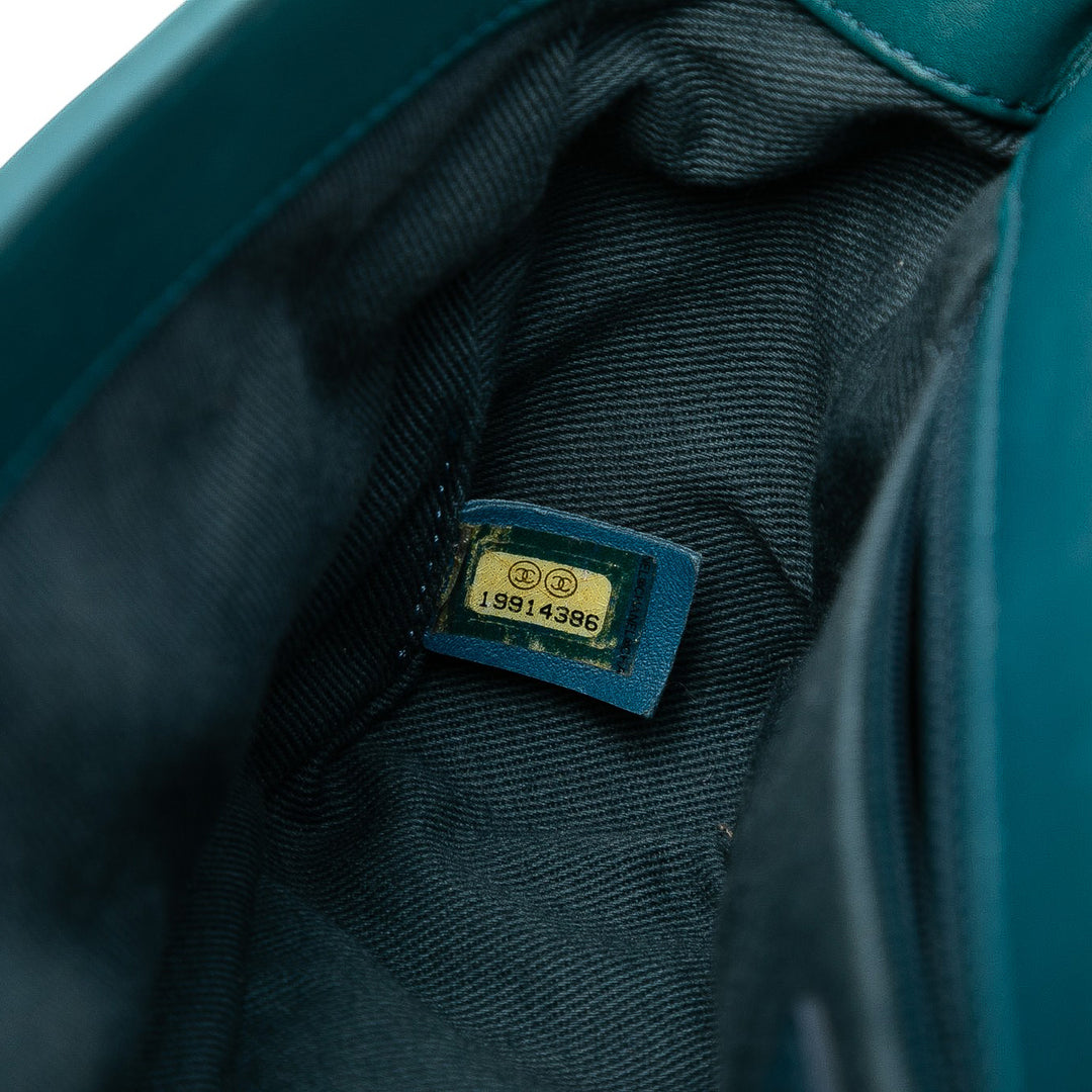 Chanel CC Matelassé Cuir d’agneau East West Simple rabat