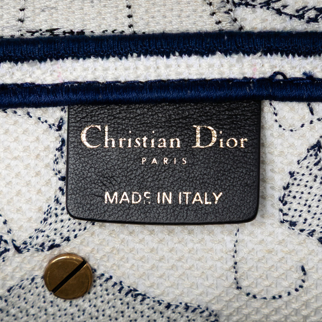 Dior Toile brodé Around the World Saddle Sac
