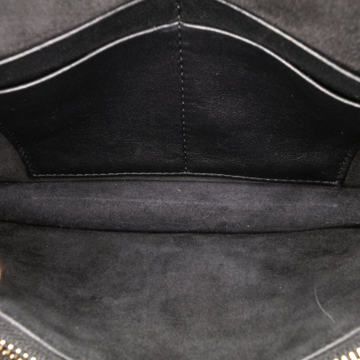 Studded Calfskin Cannage Lady Dior Wallet on Chain Black - Gaby Paris