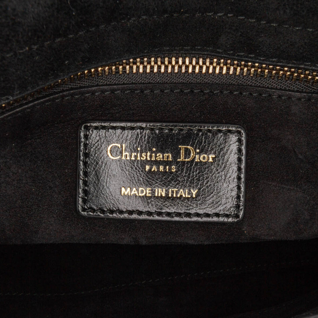 Small Crinkled Patent Cannage My ABCDior Lady Dior Black - Gaby Paris