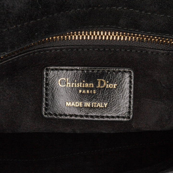 Small Crinkled Patent Cannage My ABCDior Lady Dior Black - Gaby Paris