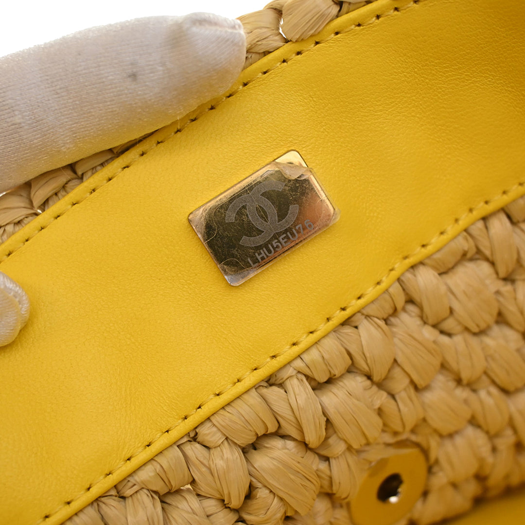 Chanel Raffia Venice Beach Basket à rabat
