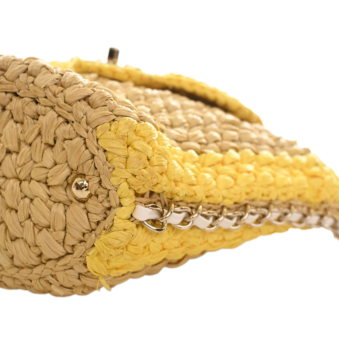 Chanel Raffia Venice Beach Basket à rabat
