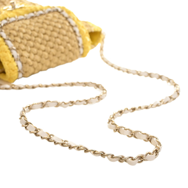 Chanel Raffia Venice Beach Basket à rabat