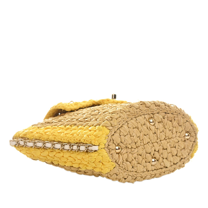 Chanel Raffia Venice Beach Basket à rabat