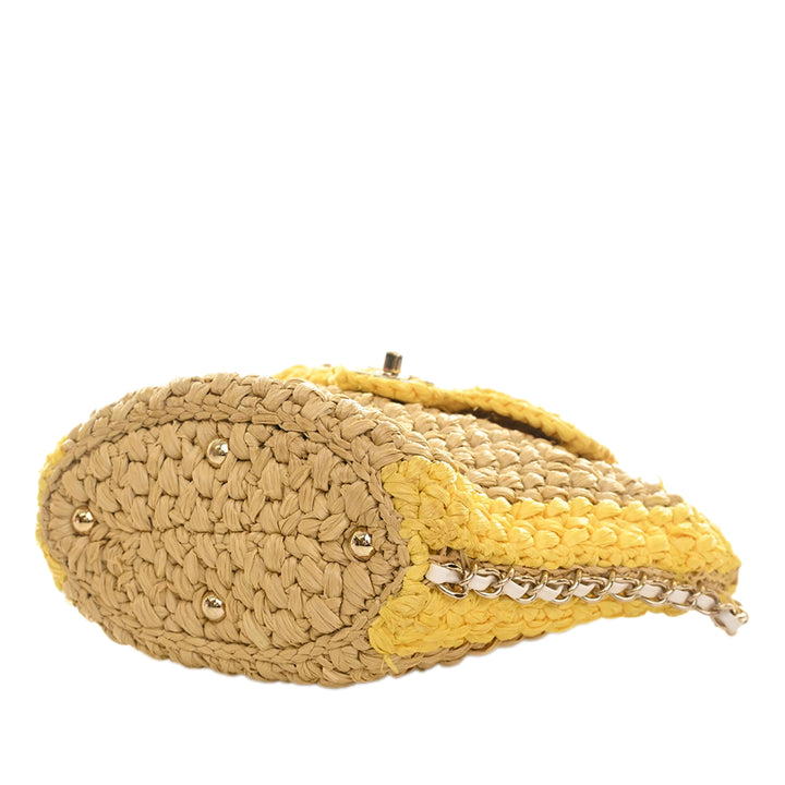Chanel Raffia Venice Beach Basket à rabat