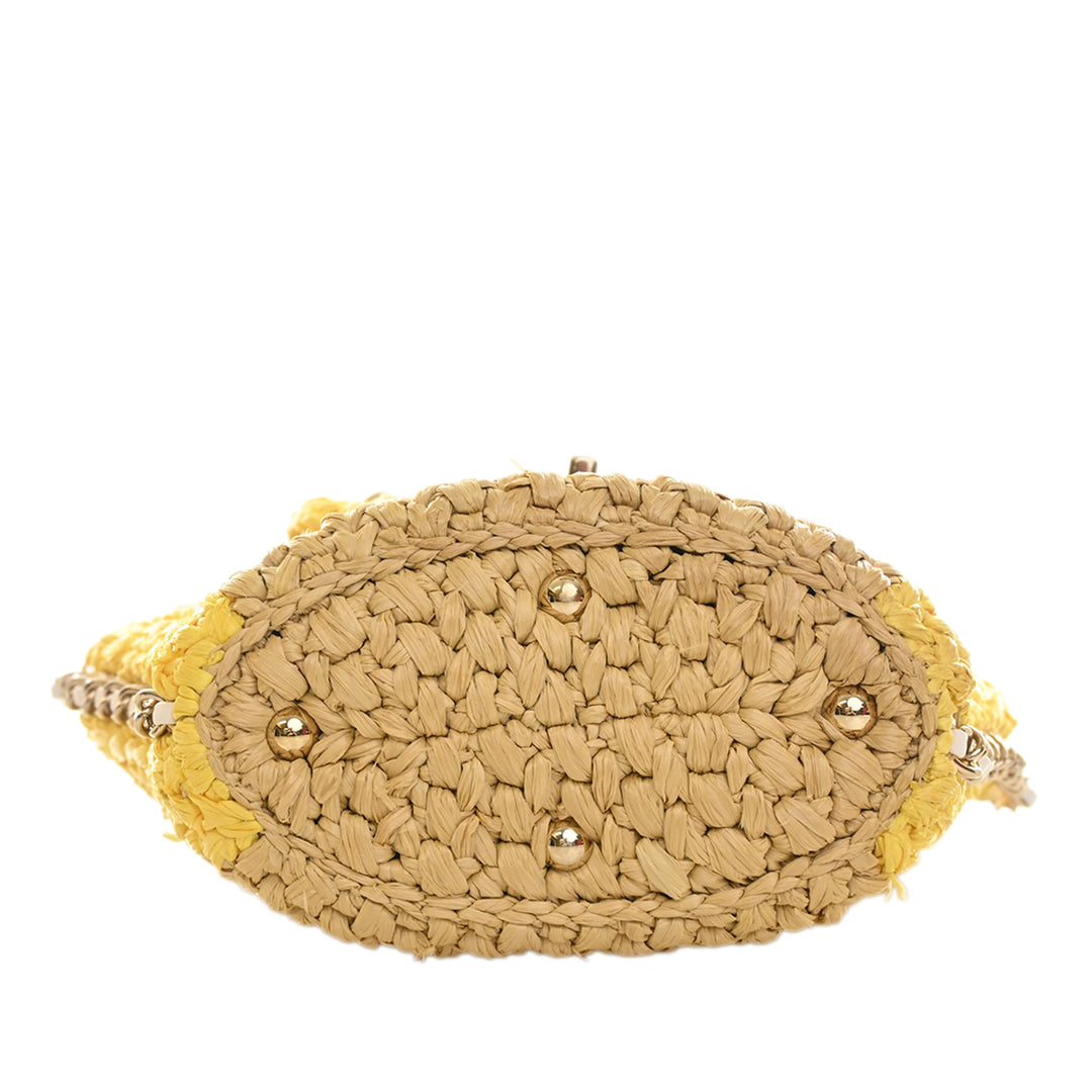 Chanel Raffia Venice Beach Basket à rabat