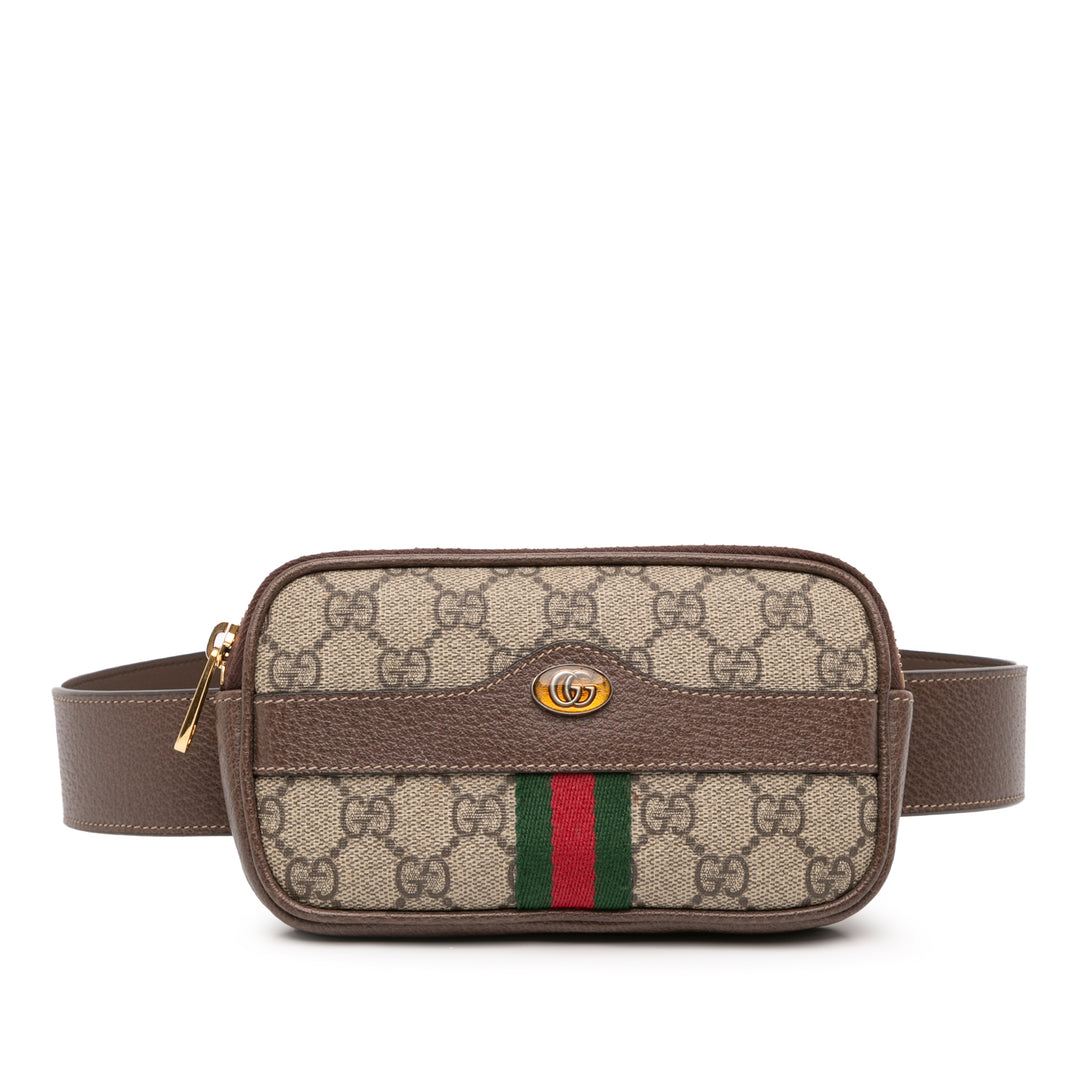 Gucci Small GG Supreme Web Ophidia Sac ceinture